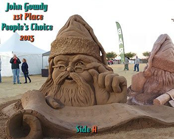 Sculpting of Santa Claus from the solo competition in 2015